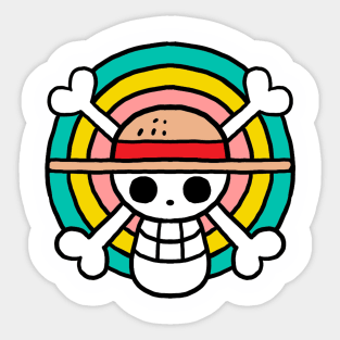 Jolly Roger Rainbow Sticker